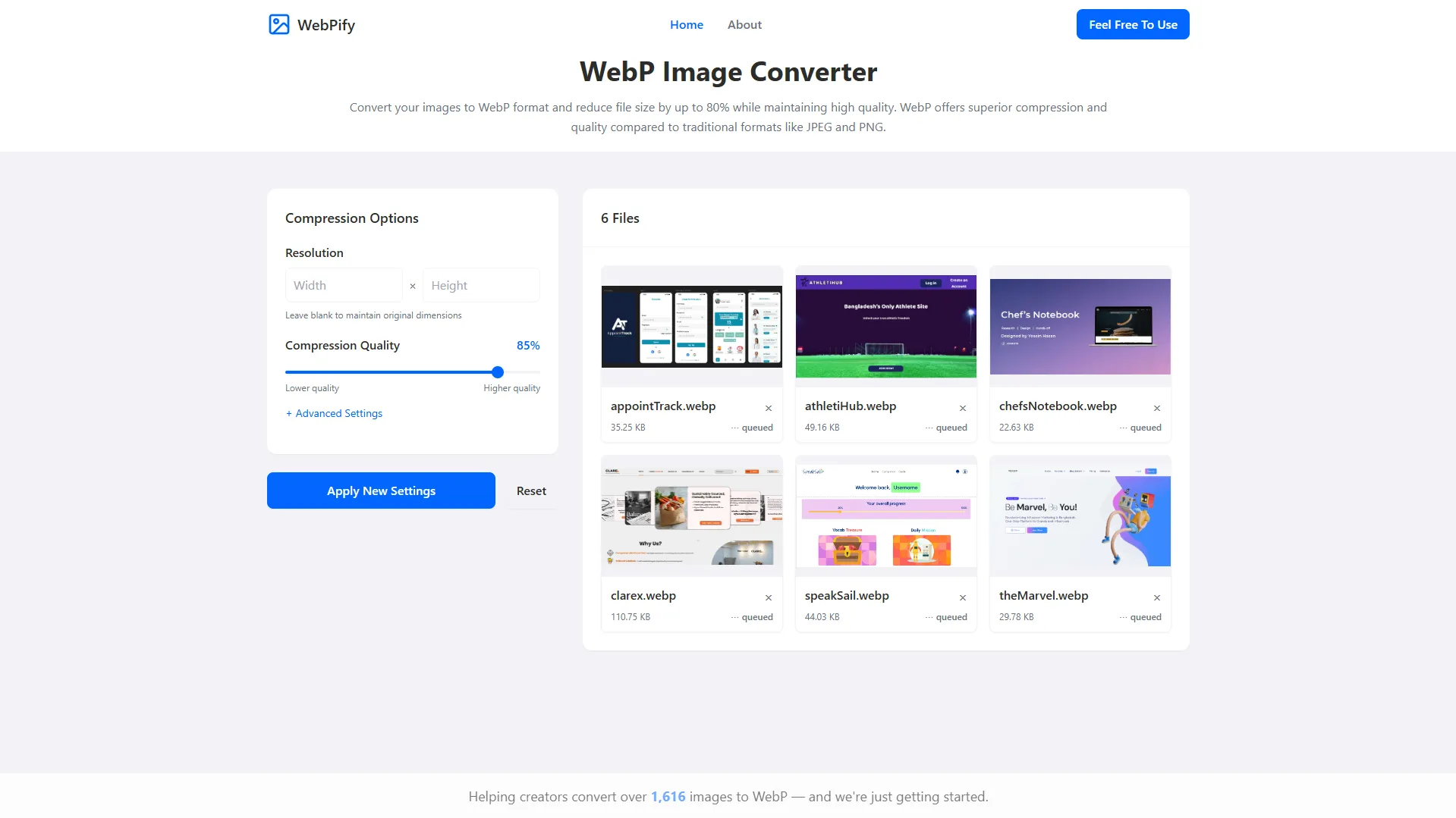 Webpify - An Image Converter